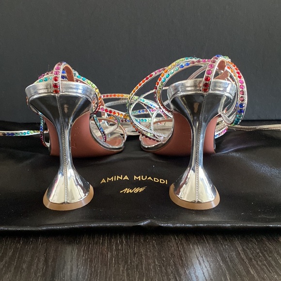 Amina Muaddi 'LSD Gladi' Sandals - Picture 8 of 11